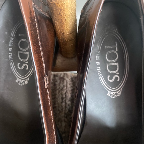 TOD’S Women’s Leather Penny Loafers Sz 38|7 - Picture 13 of 14